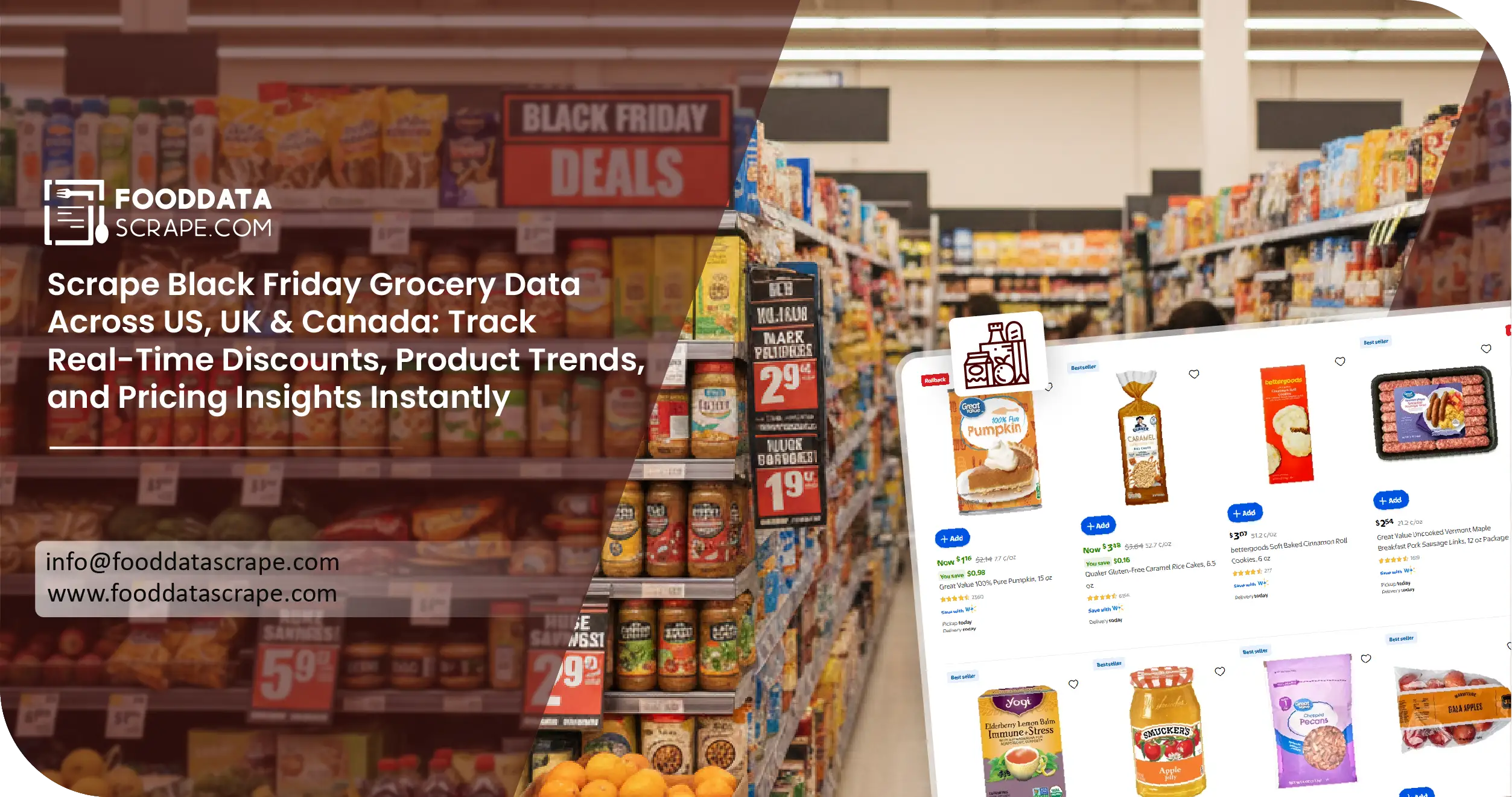 Black Friday Grocery Data Scraping US, UK & Canada